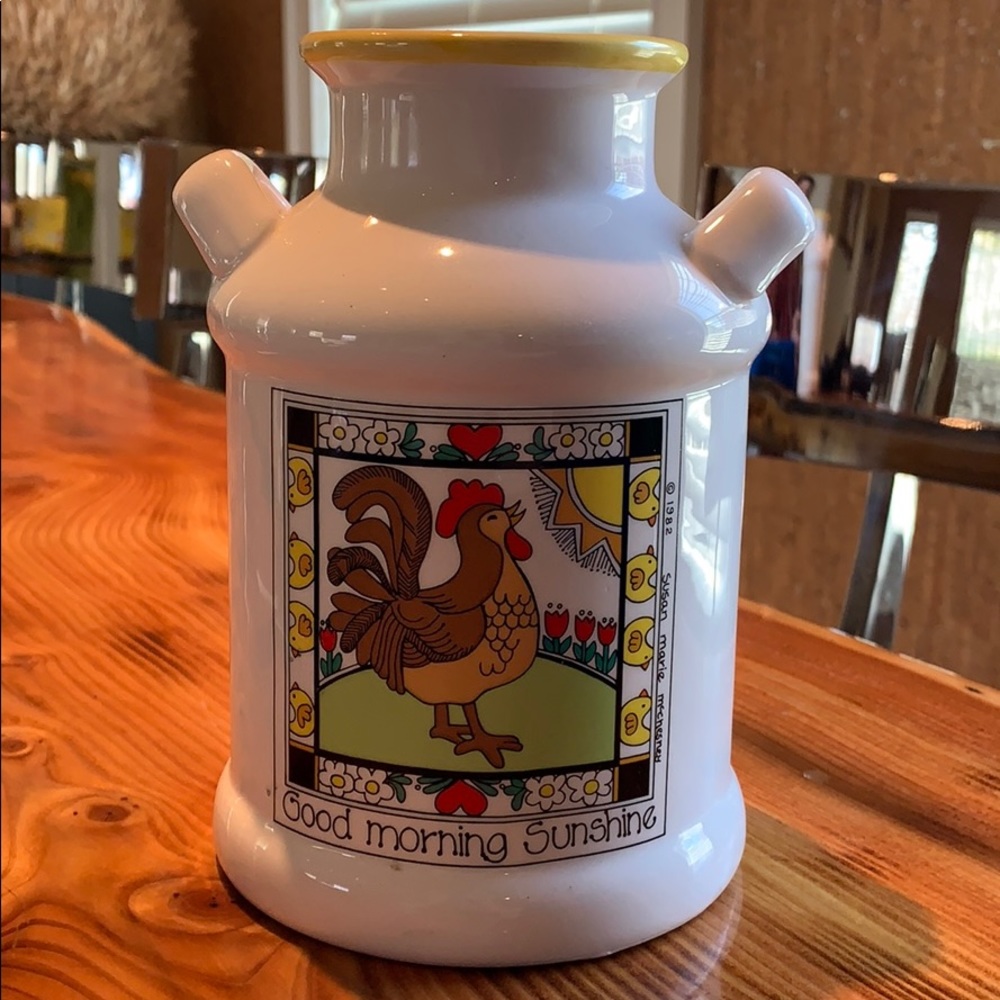 Susan McChesney 1983 rooster canister 7 inches